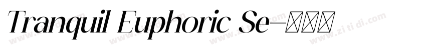 Tranquil Euphoric Se字体转换
